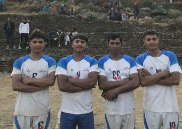 भलिबलको एउटै टिममा घरका चार सदस्य